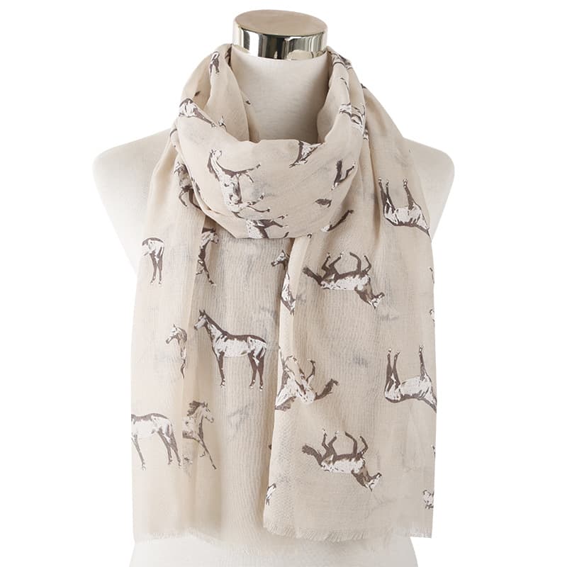 New Running Horse Scarf Animal Print Scarf