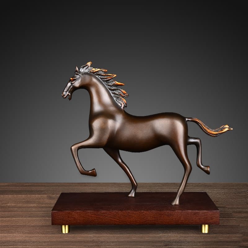 Brass Horse To Success Ornament Copper Horse Gift
